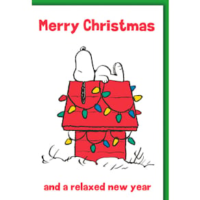 Weihnachtskarte BRAUN + COMPANY Snoopy