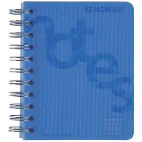 Collegeblock DONAU Cover, A6, kariert, blau