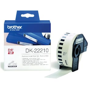 Etiketter BROTHER Löpande tejp DK-22210, 29mm x 30,48m