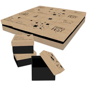 Geschenkkarton Weihnachten, Sprüche sortiert