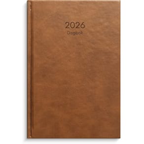 Dagbok GRIEG Lux A5 2026 cognac