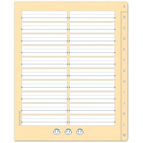 Registerheft URSUS Formati Wörter, Quart, liniert