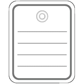 Hängeetiketten HERMA Stückwarenanhänger, weiß, 40 x 50 mm, 1000er