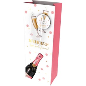 Flaschentragetasche EigenArt Lass dich feiern, bunt