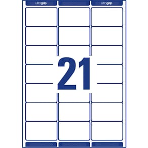 Adressetiketten Avery Zweckform, 63,5 x 38,1 mm, weiß, 210 Stück