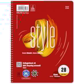 Collegeblock Staufen Green, A5, 160 Blatt, kariert