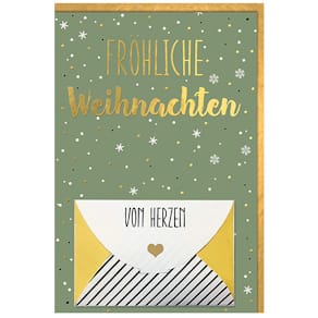 Geldscheinkarte BRAUN + COMPANY, Weihnachten, 11,5 x 17 cm, inkl.