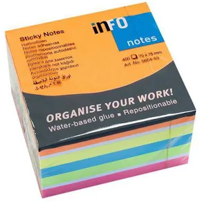 Notes INFO NOTES kub 75x75mm brilliant