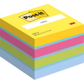 Haftnotizblock Post-it Mini Würfel, 51 x 51 mm, 400 Blatt, multiv