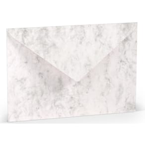 Briefumschlag Rössler Paperado C5 Seidenfutter grau marmora