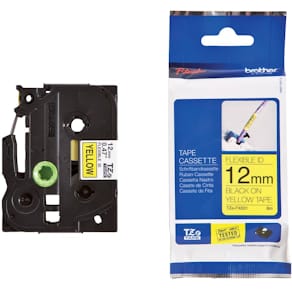 Schriftband Brother TZe-FX631, 12 mm x 8 m, gelb/schwarz