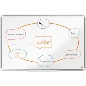 WB tavle Premium Plus ECO lakeret stål 90x60cm