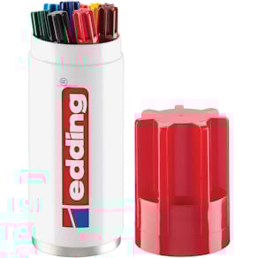 Permanent marker Edding 3000, koker van 8 stuks, assorti