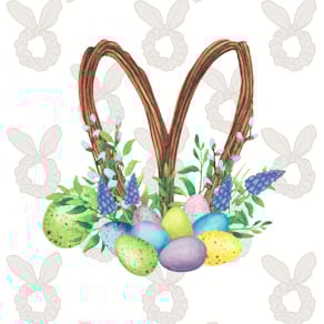 Papierserviette PAPER+DESIGN Osterserviette, 33 x 33 cm