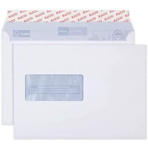 Briefhülle Elco Proclima, C5, mit Fenster, weiß, 500 Stück