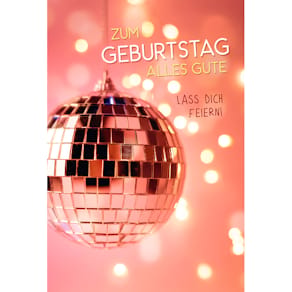 Geburtstagskarte, 11,5 x 17 cm, 5er-Set inkl. Kuverts