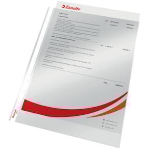 Plastficka standard A4 glasklar (10)