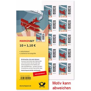 Briefmarke Deutsche Post, 1,10 €, selbstklebend (SK), 10er Pack