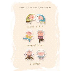 Ruhestandskarte, geprägt