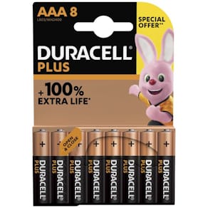 Batteri Duracell Plus Boost AAA alkaline, 1,5 V