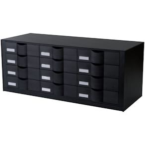 Sortierablage Paperflow 9H444L1.01, 12 Fächer, schwarz
