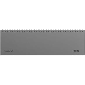 Bordkalender Mayland 2027, 308x98 mm, sort, FSC Mix Credit