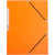 Elastomap Q-CONNECT, A4, 3 kleppen, karton, oranje
