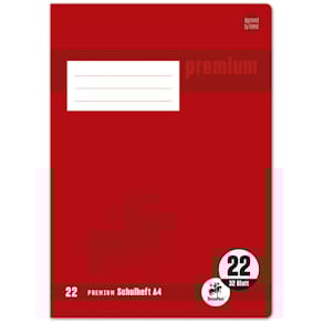 Schulheft Staufen Premium Academy A4, 32 Blatt, Lin. 22 kariert