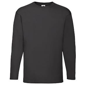 T-shirt långärmad FRUIT svart 2XL