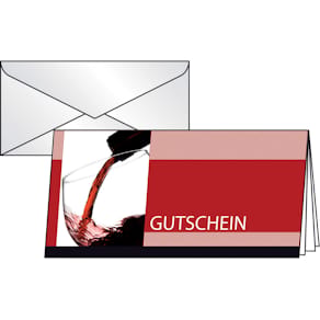 Gutschein-Karte Sigel DesignKarte DIN lang Vino Rosso