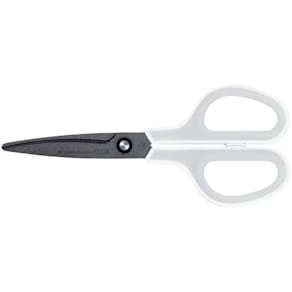 Schere PLUS JAPAN Fitcut Curve, weiß/grau, 175 mm