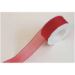 Organzaband präsent Draht, 40 mm, 25 m, rot
