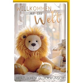 Grußkarte Freudiges Ereignis, geprägt