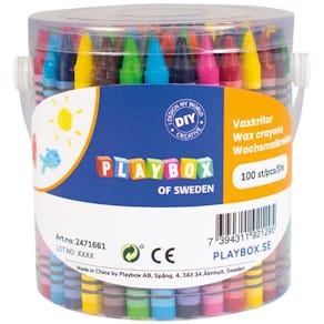 Fargestifter PLAYBOX i bøtte (100)
