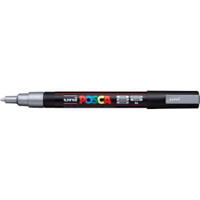 Pigmentmarker Uni-Ball POSCA PC-3M, silber