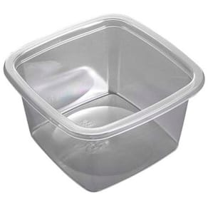 Plastbakke Færch 1-rums 350 ml, PET klar, 520 stk