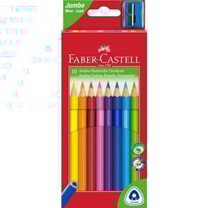 Farbstiftetui Faber-Castell Triangular Jumbo, 10 St., dreikant