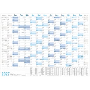 Wandkalender HÄFFT, A1+ 2027, blau