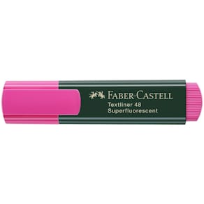 Överstrykningspenna FABER-CASTELL Textliner 48 Rosa, 10st