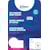 Badge Avery zelfklevend, 80 x 50 mm, doos van 200 stuks, wit