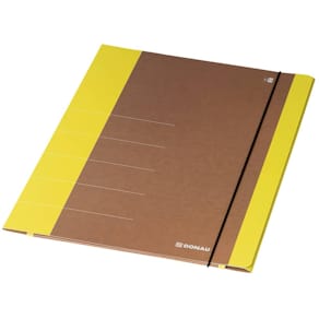 Gummizugmappe DONAU Life-Serie, Karton, A4, neongelb