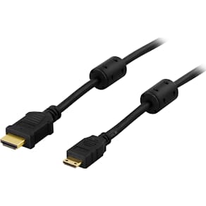 Kabel DELTACO HDMI - HDMI Mini 3m svart