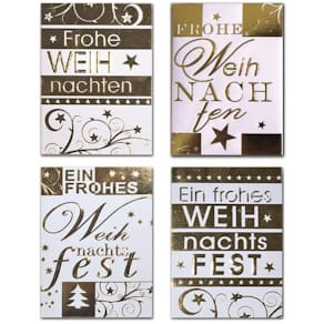 Weihnachtsanhänger, gold, sortiert