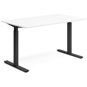 Skrivbord el 140x80 cm Vit/Svart