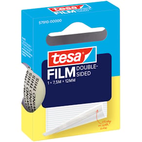 Klebefilm tesa doppelseitig, transparent, 12 mm x 7,5 m, Nachfüll