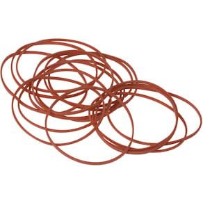 Elastieken Q-CONNECT, breedte 1,5 mm, lengte 80 mm, 100g, rood