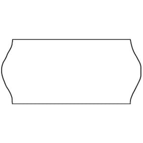 Prisetiketter Meto 26x12 mm hvid, rulle á 1500