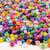 Plastpärlor Kongo, blandade fäger, 1000/fp