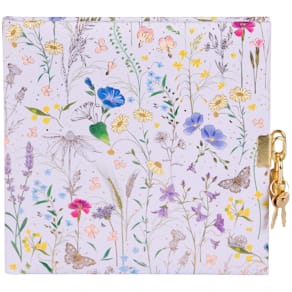 Tagebuch Turnowsky Summer Meadow, lilac, mit Schloss, 96 Seiten