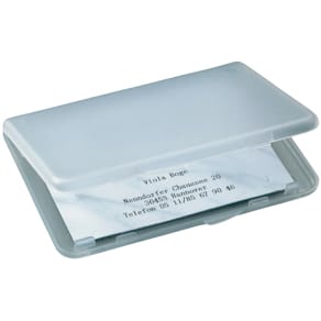 Visitenkarten-Etui Sigel, matt-transparent
